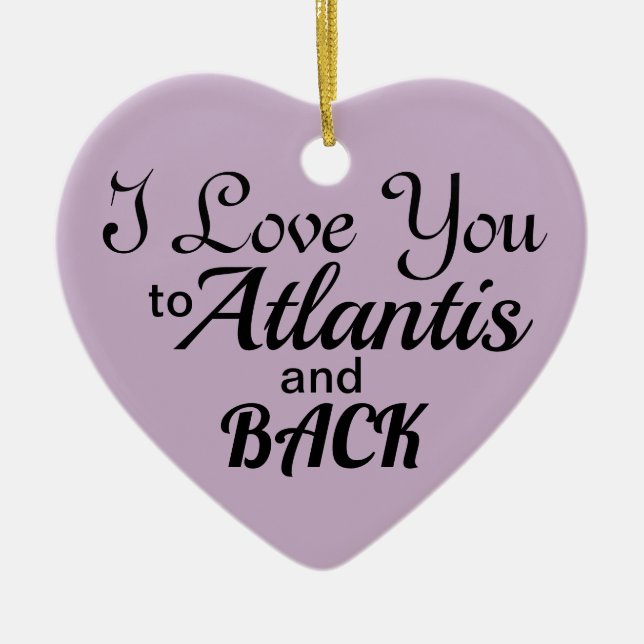 The Atlantis Grail Holiday 2023 Heart Ornament (Front)