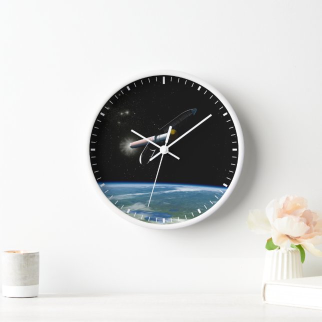 The Atlas V541 Launch Vehicle In Orbit. Clock (Home)