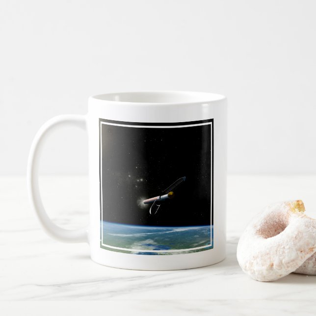 The Atlas V541 Launch Vehicle In Orbit. Coffee Mug (With Donut)