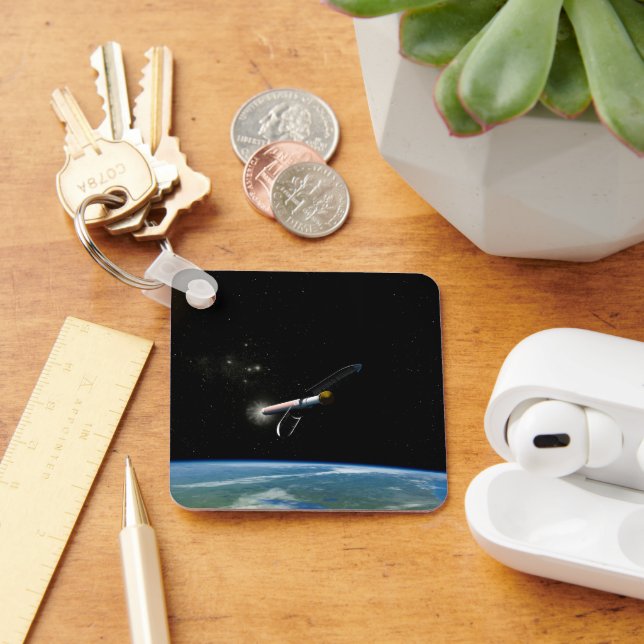 The Atlas V541 Launch Vehicle In Orbit. Key Ring (Desk)