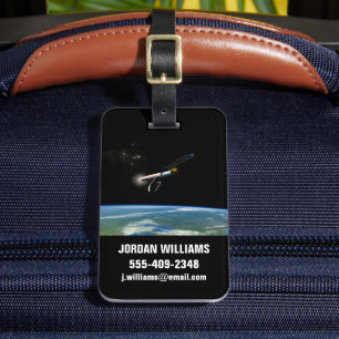 The Atlas V541 Launch Vehicle In Orbit. Luggage Tag