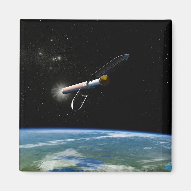 The Atlas V541 Launch Vehicle In Orbit. Magnet (Front)