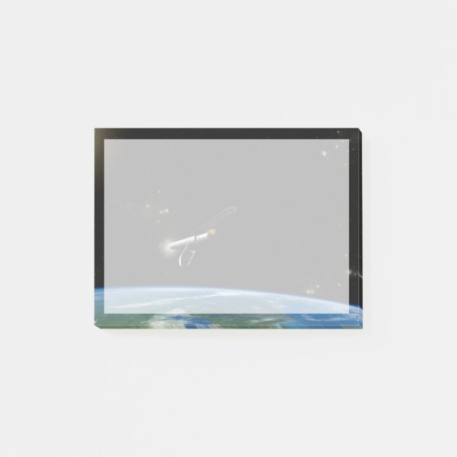 The Atlas V541 Launch Vehicle In Orbit. Post-it Notes (Front)