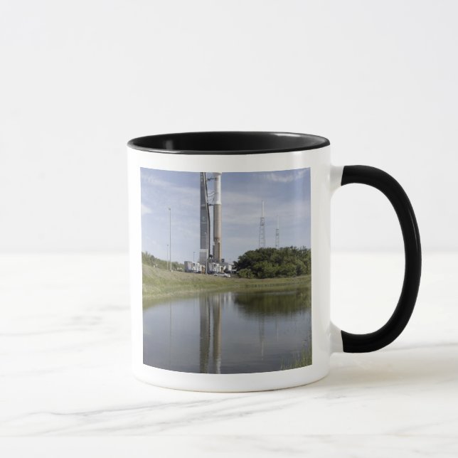 The Atlas V/Centaur arrives on the launch compl Mug (Right)