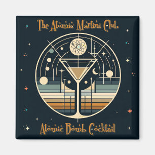 The Atomic Martini Club Atomic Bomb Cocktail Magnet