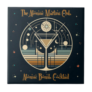 The Atomic Martini Club Atomic Bomb Cocktail Tile