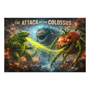 The attack of the Colossus mutant veggie XL premiu Photo Print
