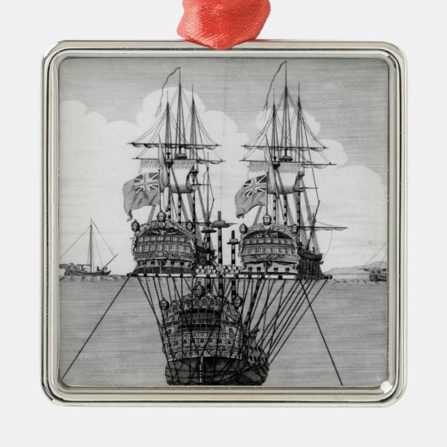 The Attempt made to Salvage the HMS Royal Metal Tree Decoration (Front)