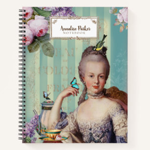 Thé au Petit Trianon  French Personalised   Notebook
