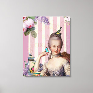 Thé au Petit Trianon – rose Canvas Print