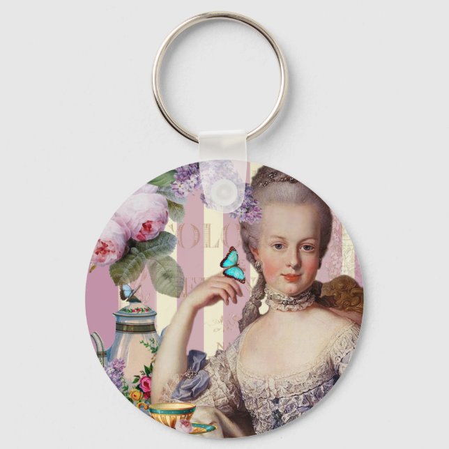 Thé au Petit Trianon – rose Key Ring (Front)