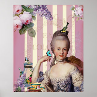 Thé au Petit Trianon – rose Poster
