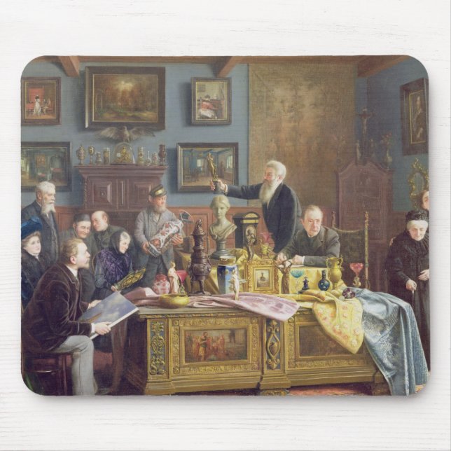 The Auction, 1910 Mouse Mat (Front)