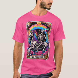 The Audacity Funny Tarot Card Mystic Skeleton Unic T-Shirt