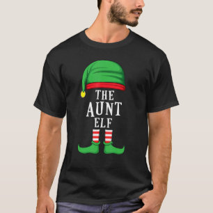 The Aunt Elf Christmas Family Matching Group Xmas  T-Shirt