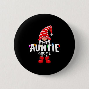 The Auntie Gnome Christmas Matching Pajama 6 Cm Round Badge