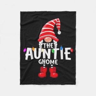 The Auntie Gnome Christmas Matching Pajama  Fleece Blanket