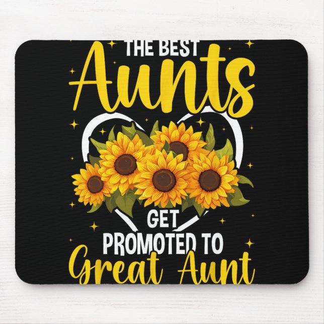 The Aunts Get Promoted To Great Aunt New Great Aun Mouse Mat (Front)