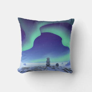 The Aurora Borealis: Dancing Lights Of The North Cushion