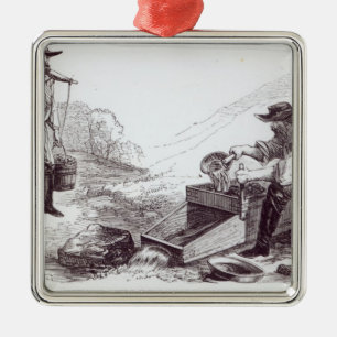 The Australian Gold Diggers Metal Tree Decoration