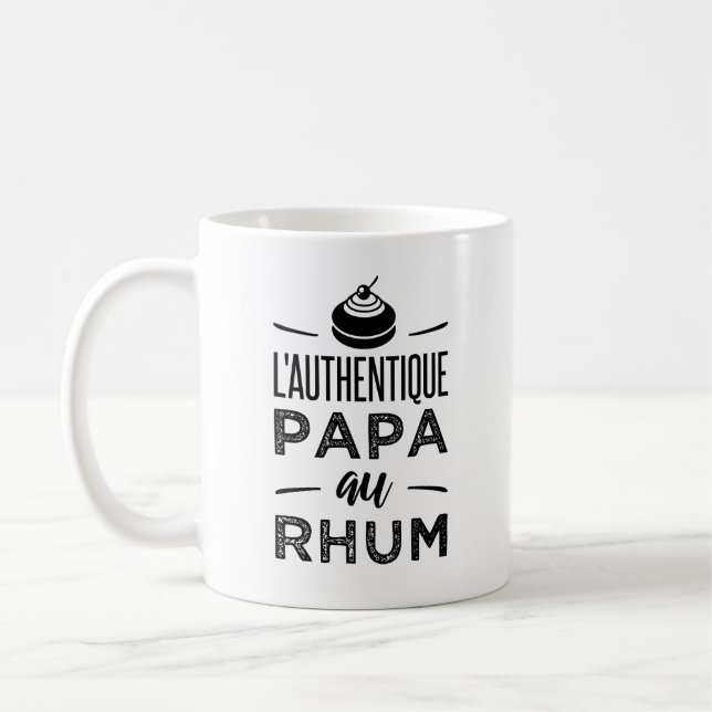 The authentic dad with rum coffee mug (Left)
