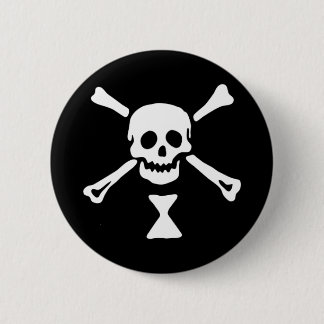 The authentic pirate flag of Emanuel Wynne 6 Cm Round Badge