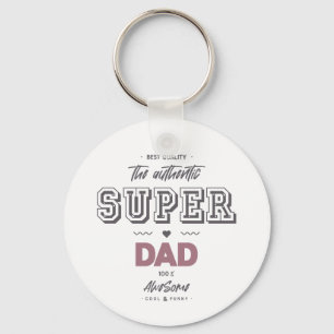The authentic super dad key ring