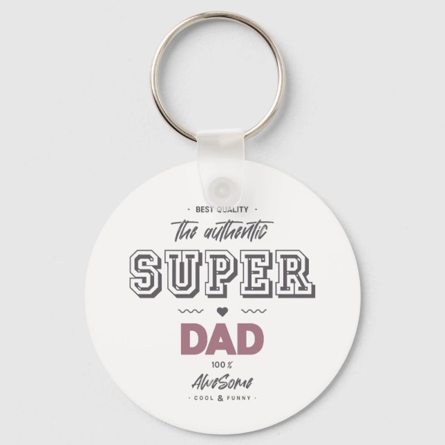 The authentic super dad key ring (Front)