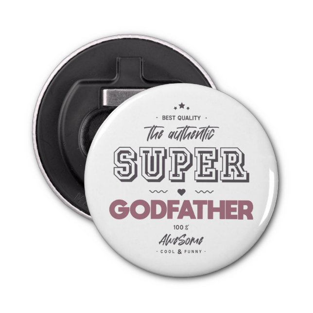 The authentic super godfather bottle opener (Front)
