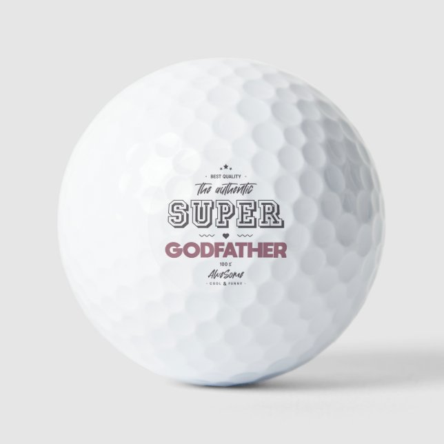 The authentic super godfather golf balls (Front)