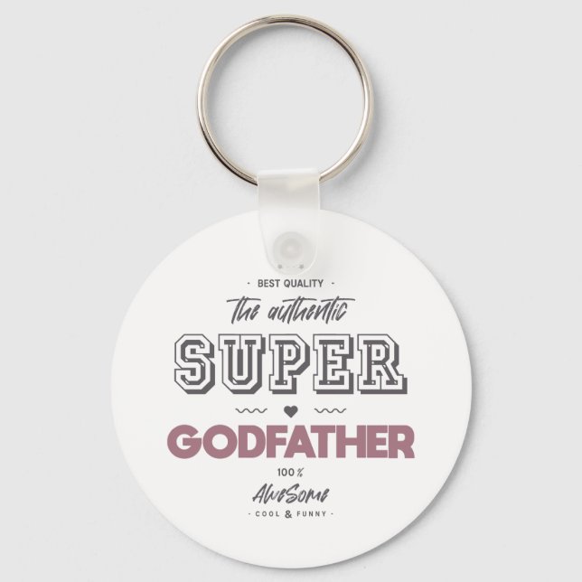 The authentic super godfather key ring (Front)