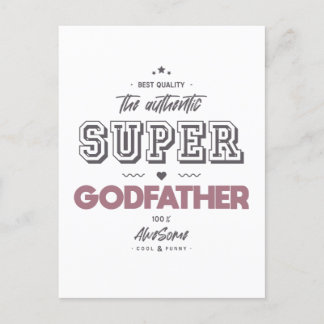 The authentic super godfather postcard