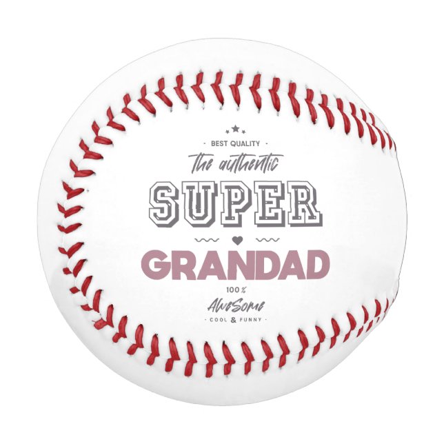 The authentic super grandad baseball (Front Left)