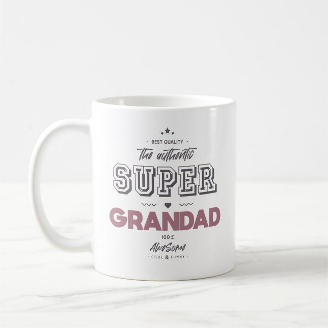 The authentic super grandad coffee mug (Left)