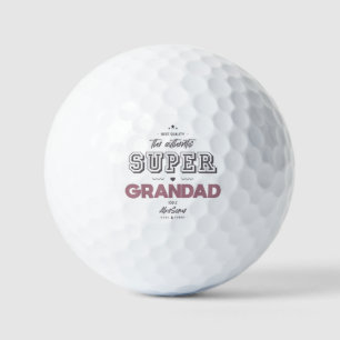 The authentic super grandad golf balls