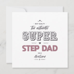 The authentic super step dad card