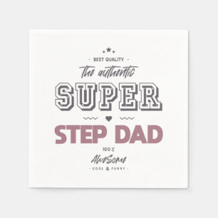 The authentic super step dad napkin