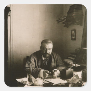 The author Alexander Ivanovich Kuprin Square Sticker