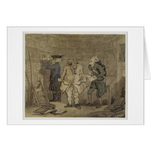 The Author and his Publisher, 1784 (grey wash and