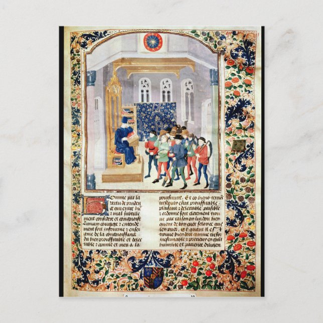 The Author Presenting his Book to the Peasants Postcard (Front)