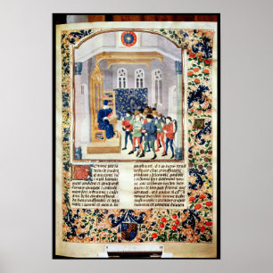 The Author Presenting his Book to the Peasants Poster