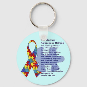 "The Autism Awareness Ribbon" Key Ring