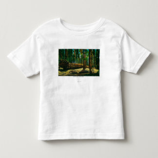The Auto Log in Giant Forest, Redwoods Toddler T-Shirt