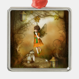 The Autumn Fairy Metal Tree Decoration