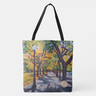 The Autumn Leaves Pathway Tote Bag