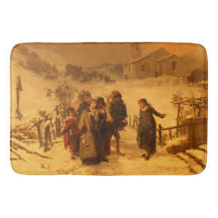 The Avalanche (by Gerolamo Induno) Bath Mat