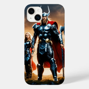 the Avengers defending a heavily fortified Case-Mate iPhone 14 Plus Case