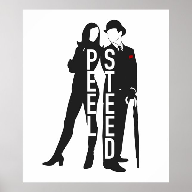 The Avengers TV series black Poster (Front)