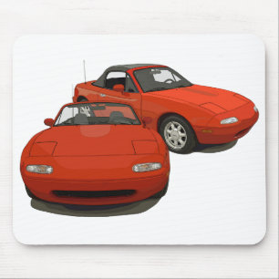 The Avenue Art Red Sports Car Mouse Mat