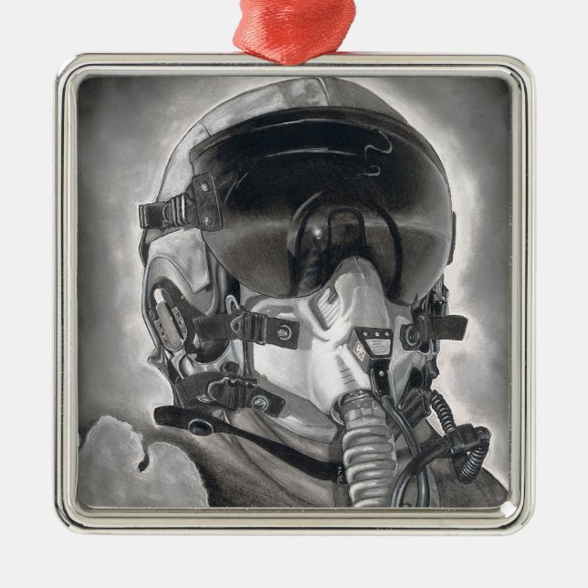 The Aviator Metal Tree Decoration (Front)